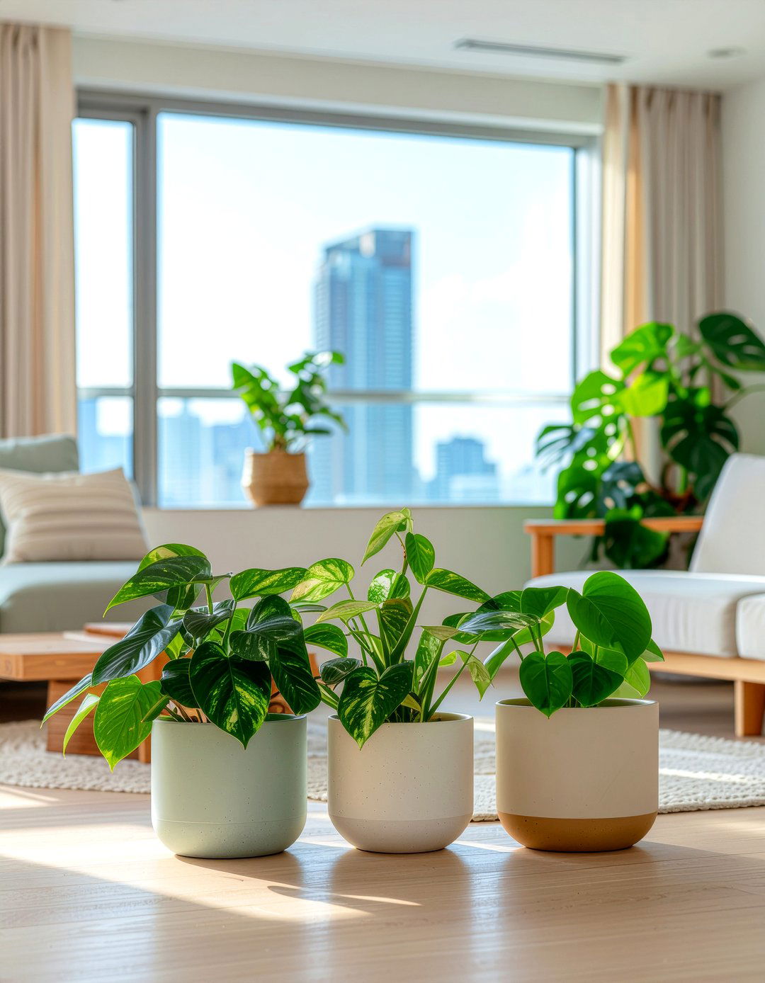 30 Lush Living Room Pothos Ideas for a Vibrant Green Interior