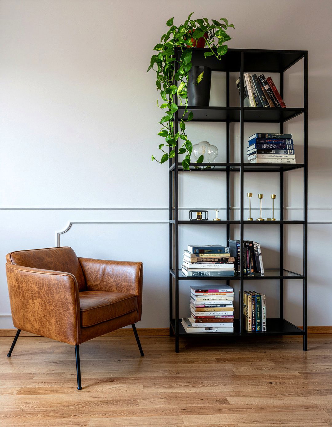 Pothos On Bookshelf - 30 living room pothos ideas