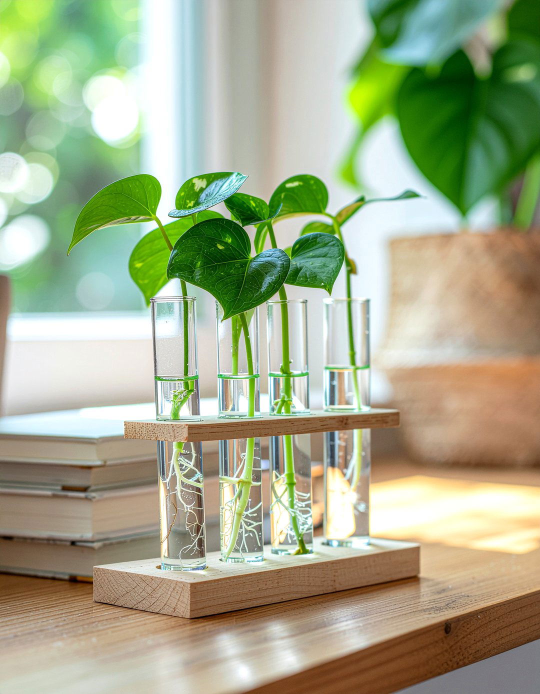 Pothos Propagation Station - 30 living room pothos ideas