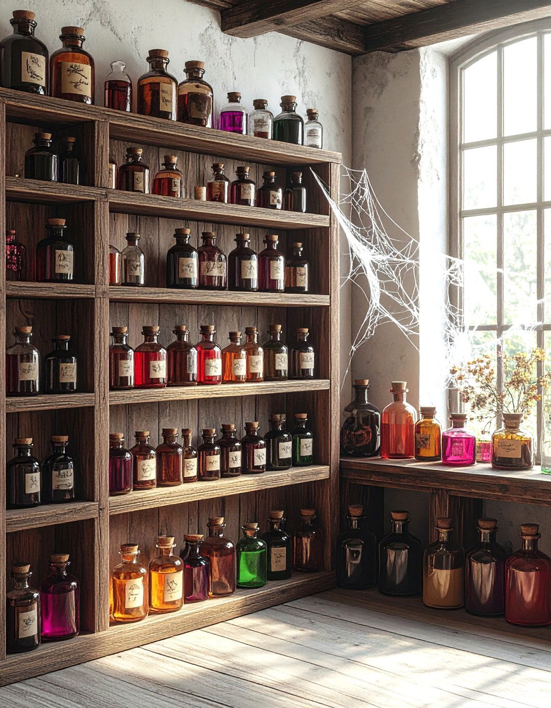 Potion Bottle Collection - 30 spooky decor ideas