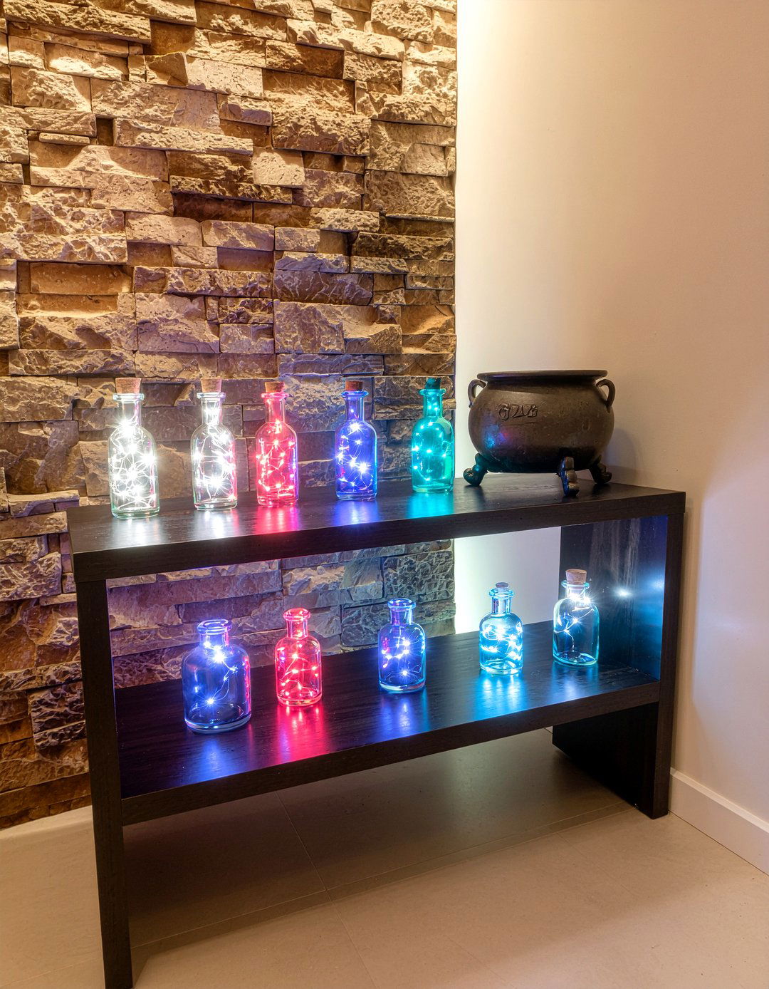 Potion Bottle Display - 30 Harry Potter bedroom ideas