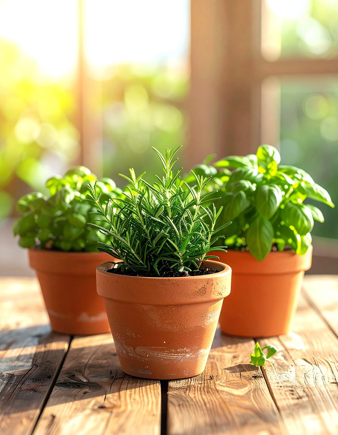 Potted Herb Garden Centerpiece - 30 elaborate centerpiece dining ideas