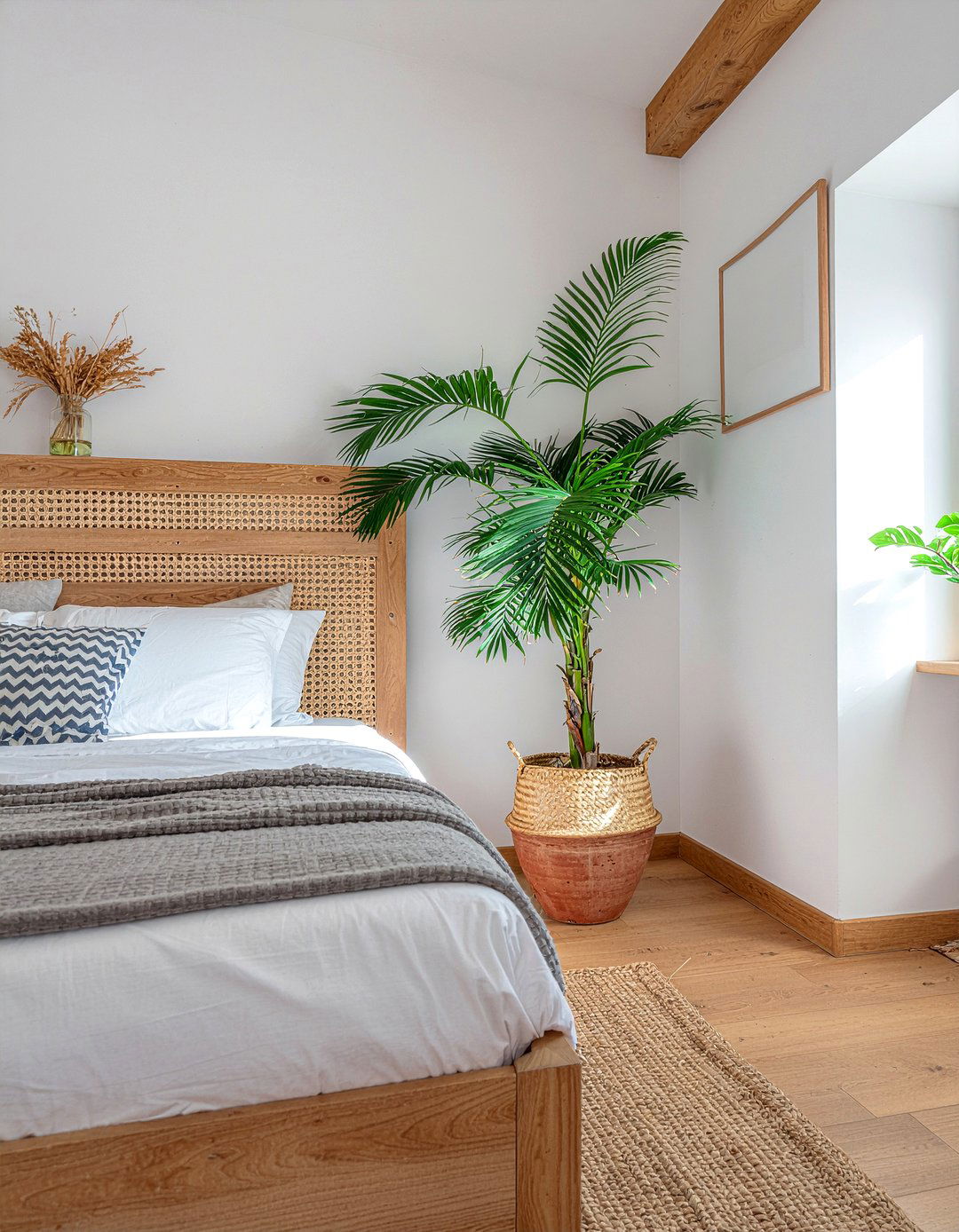 Potted Indoor Palm - 30 Moroccan bedroom ideas