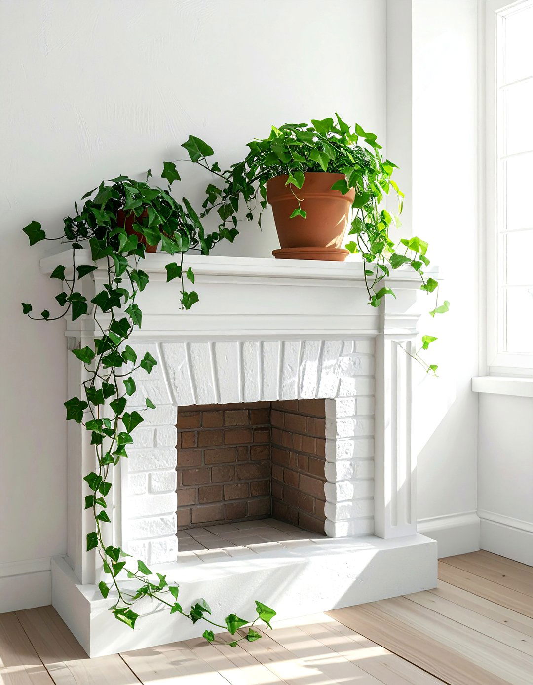 Potted Indoor Plant - 30 mantel decor ideas