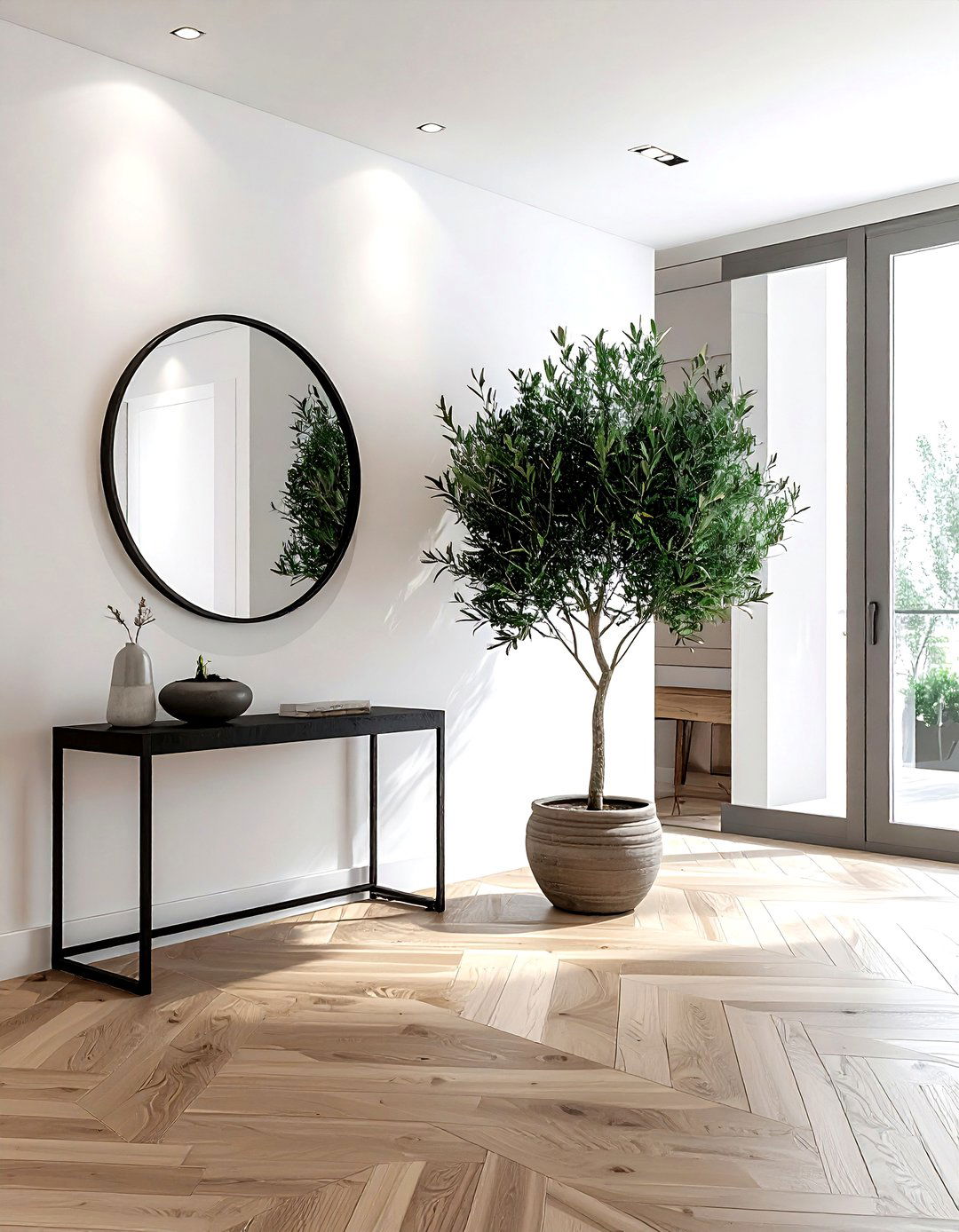 Potted Olive Tree For Entryway - 30 olive tree decor ideas