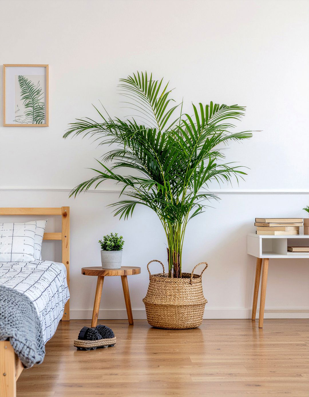 Potted Palm Tree - 30 safari bedroom ideas
