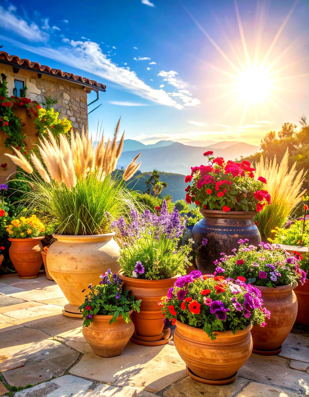 Potted Plants - 30 deck decor ideas