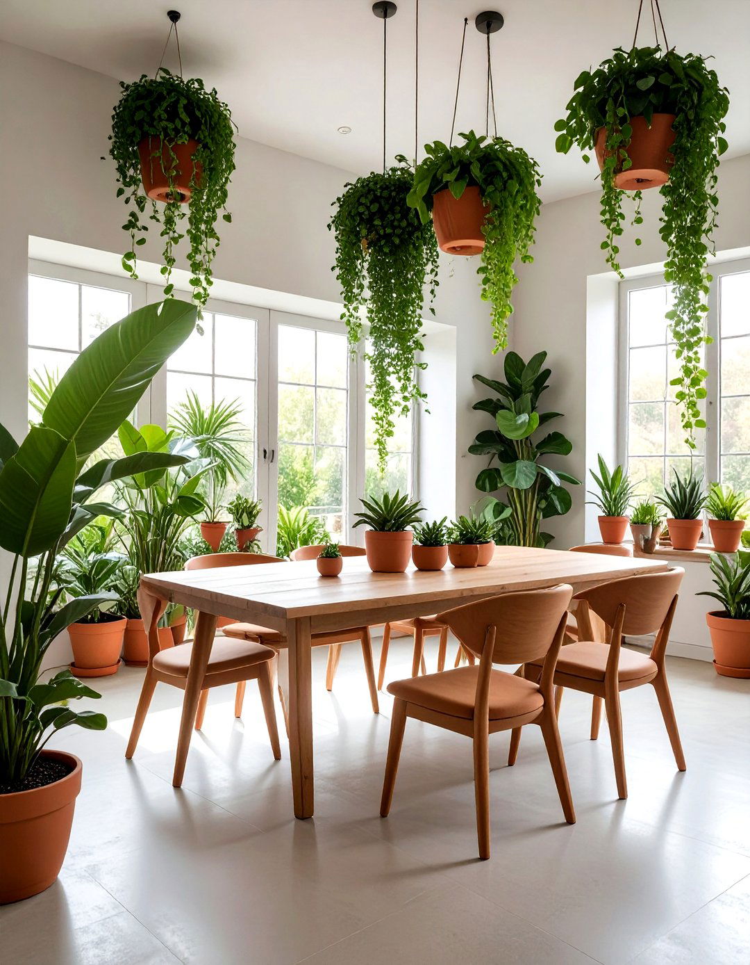 Potted Plants Dining Room - 30 dining room casual entertaining ideas