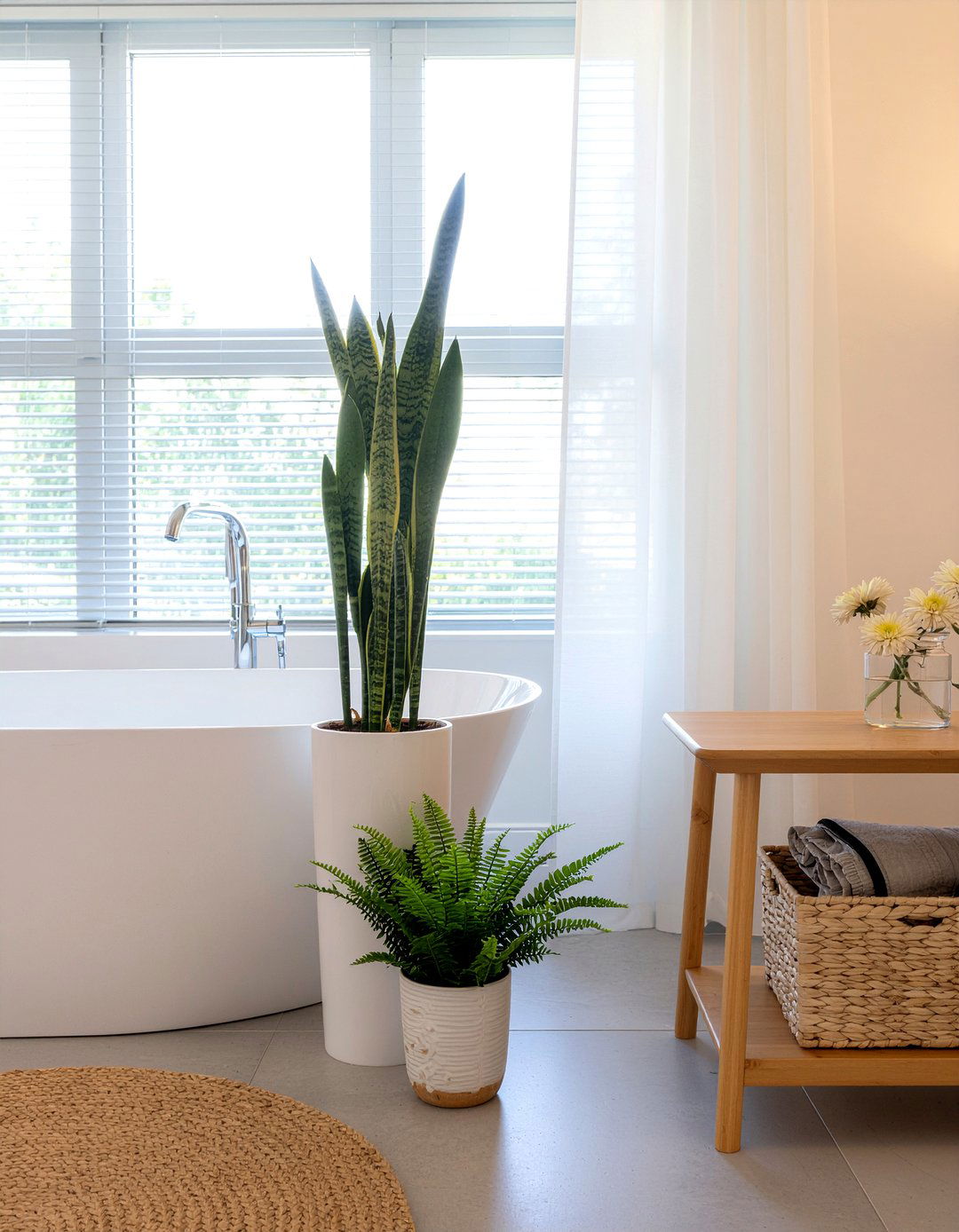 Potted Plants In Bathroom - 30 Scandinavian bathroom ideas