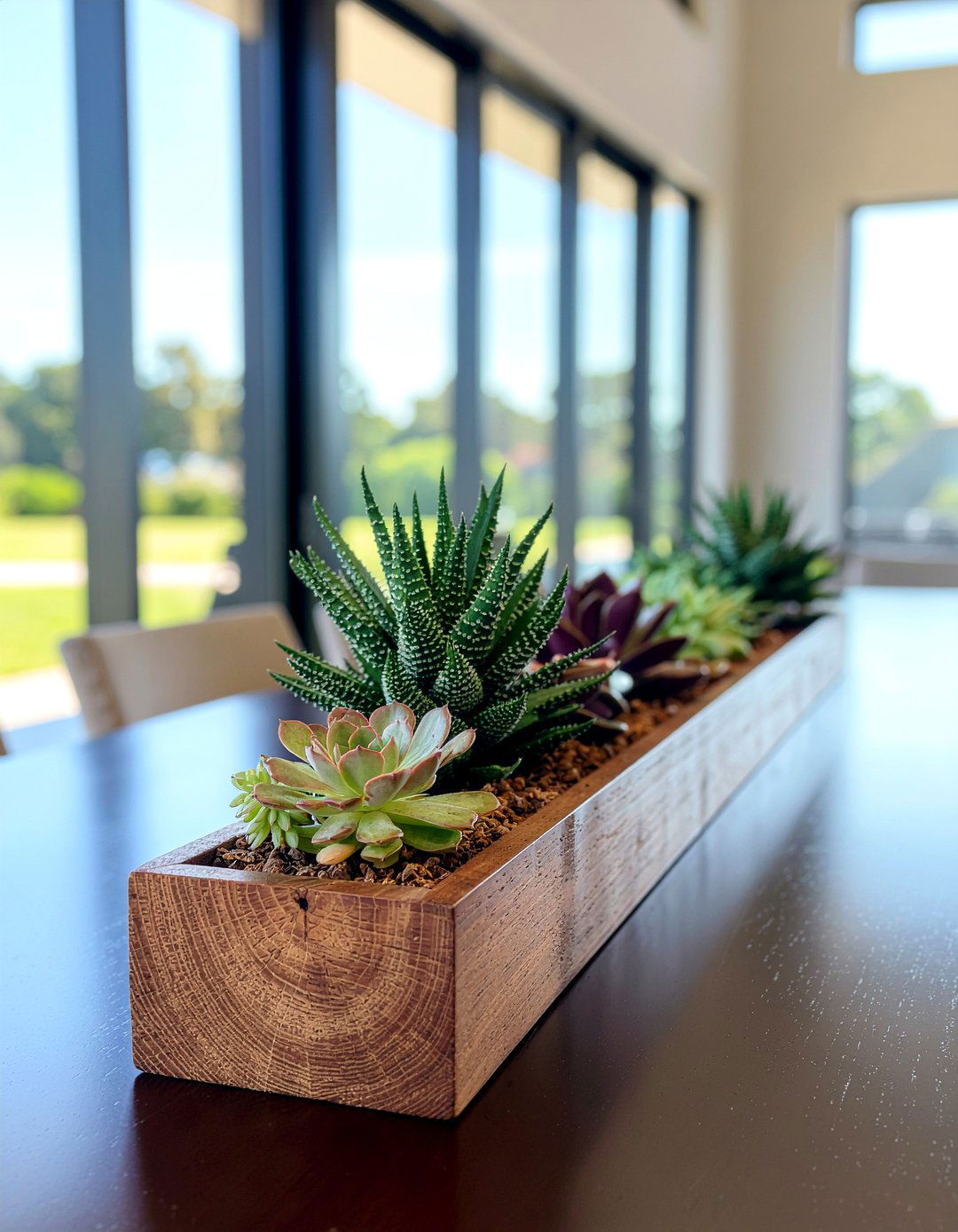 Potted Succulent Arrangement - 30 everyday centerpiece dining ideas