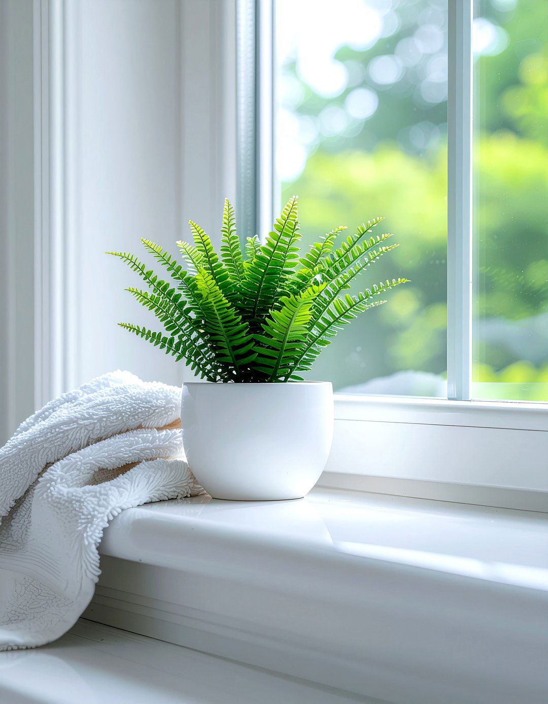 Potted bathroom plant - 30 bathroom glow-up ideas