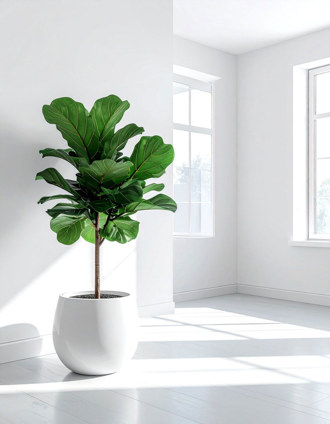 Potted floor plant - 30 practical decor ideas