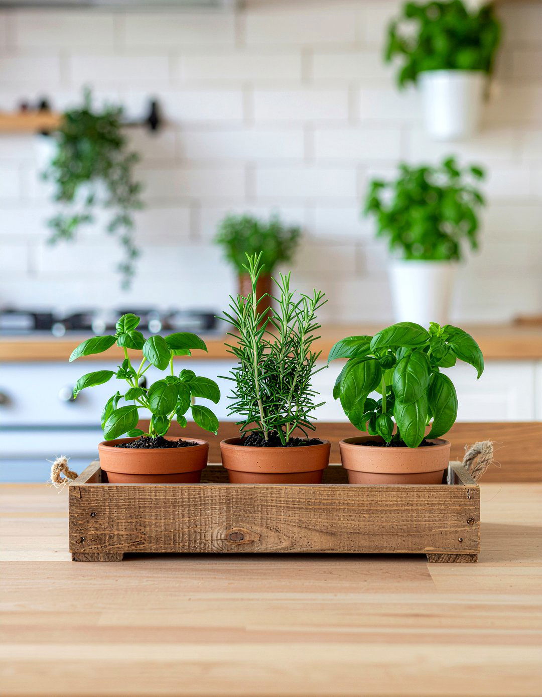 Potted herb centerpiece - 30 dining table centerpiece ideas
