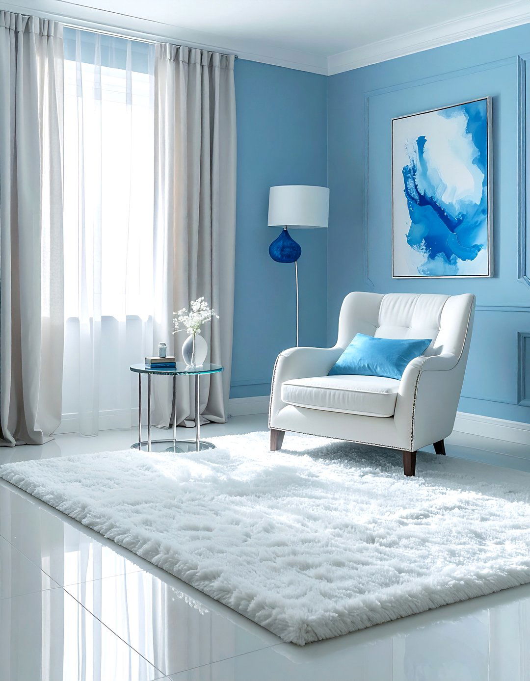 Powder blue living room - 30 contemporary blue living room ideas