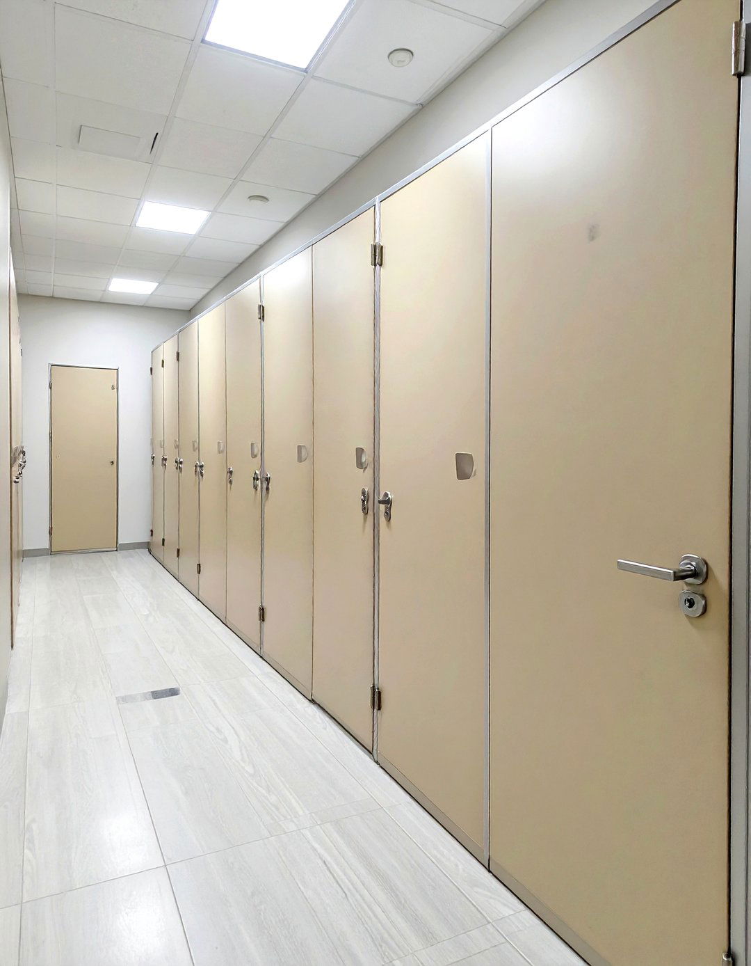 Powder coated steel stalls - 30 toilet partition ideas