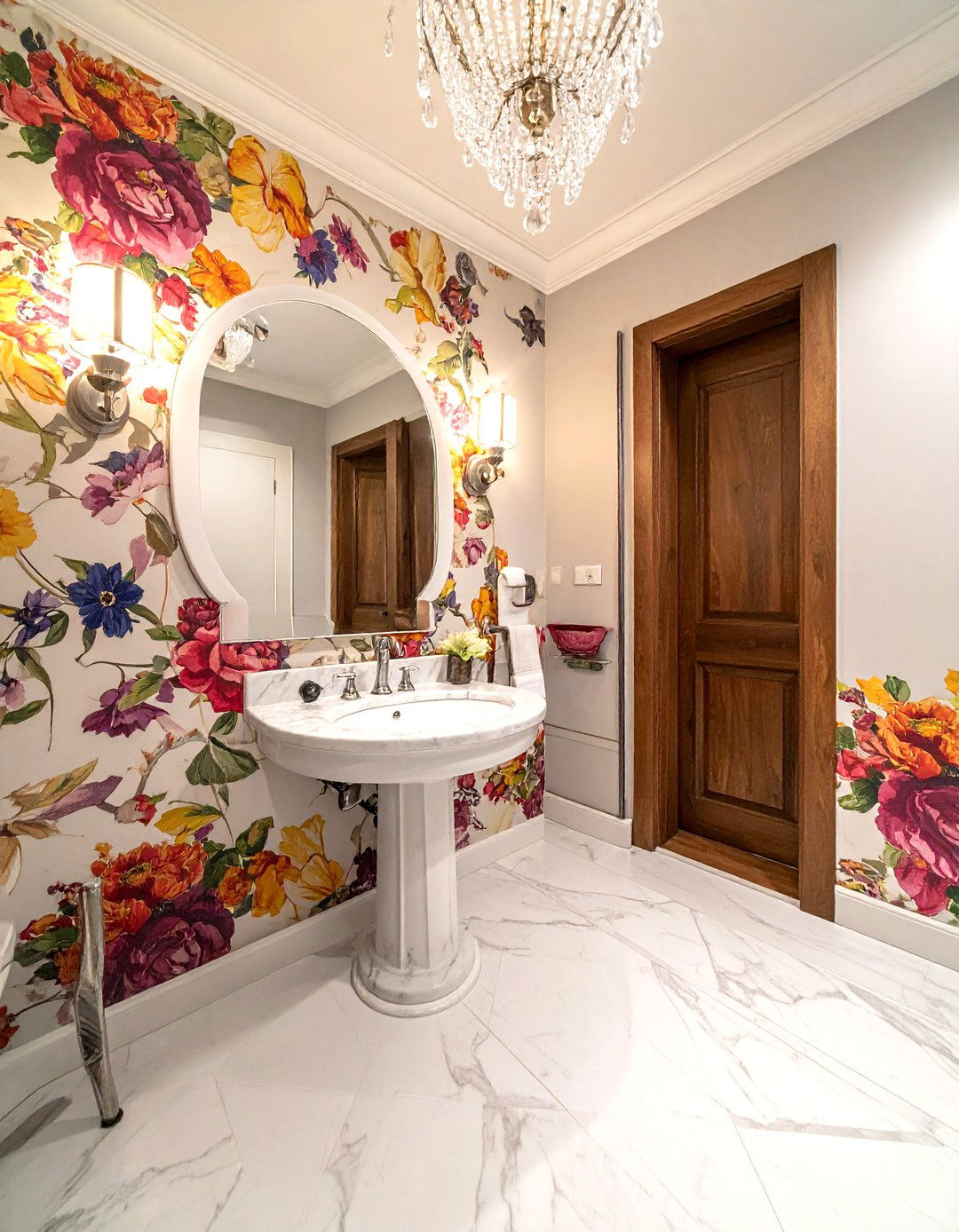 Powder room makeover - 30 bathroom renovation before and after