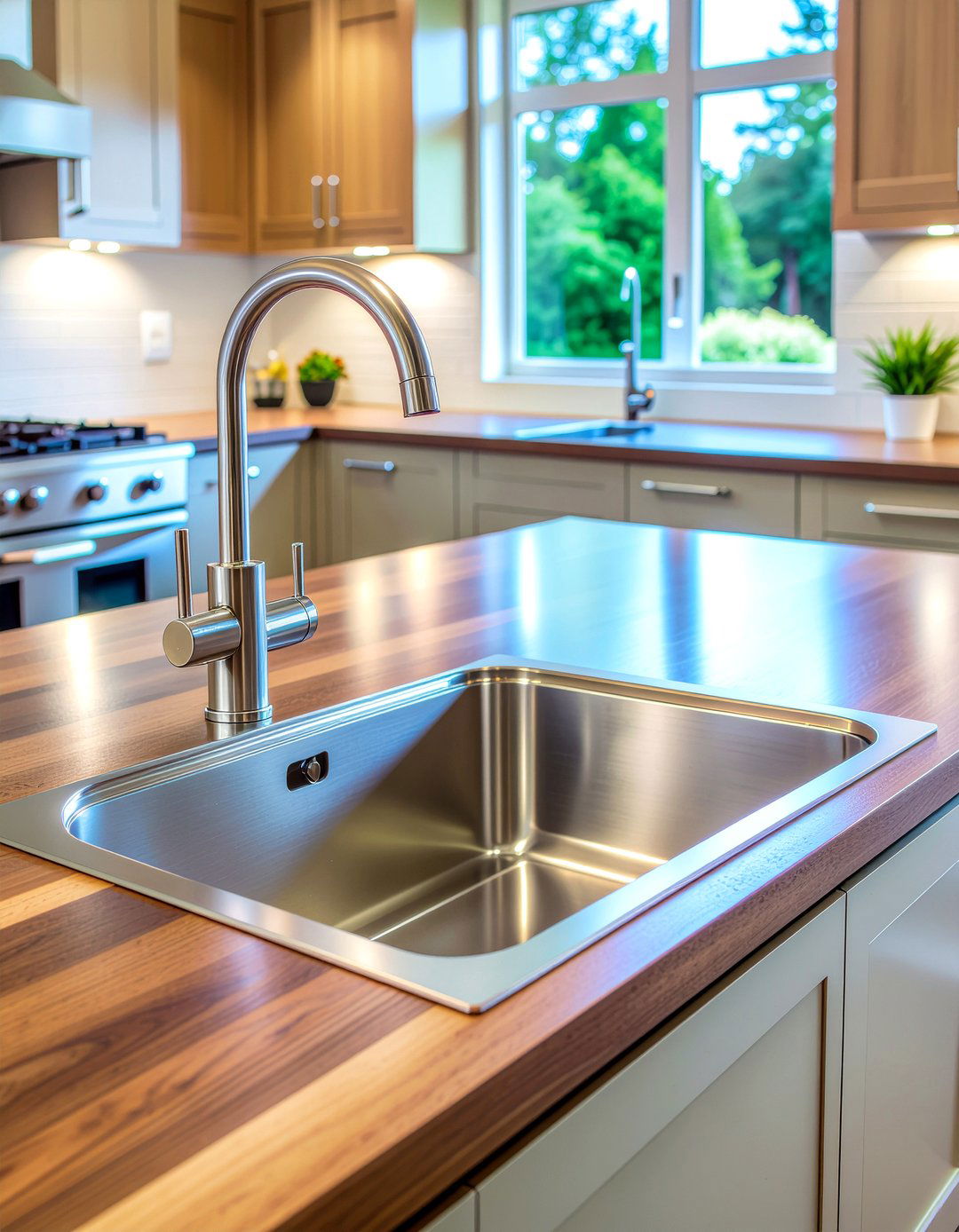 Prep Sink - 30 large kitchen ideas