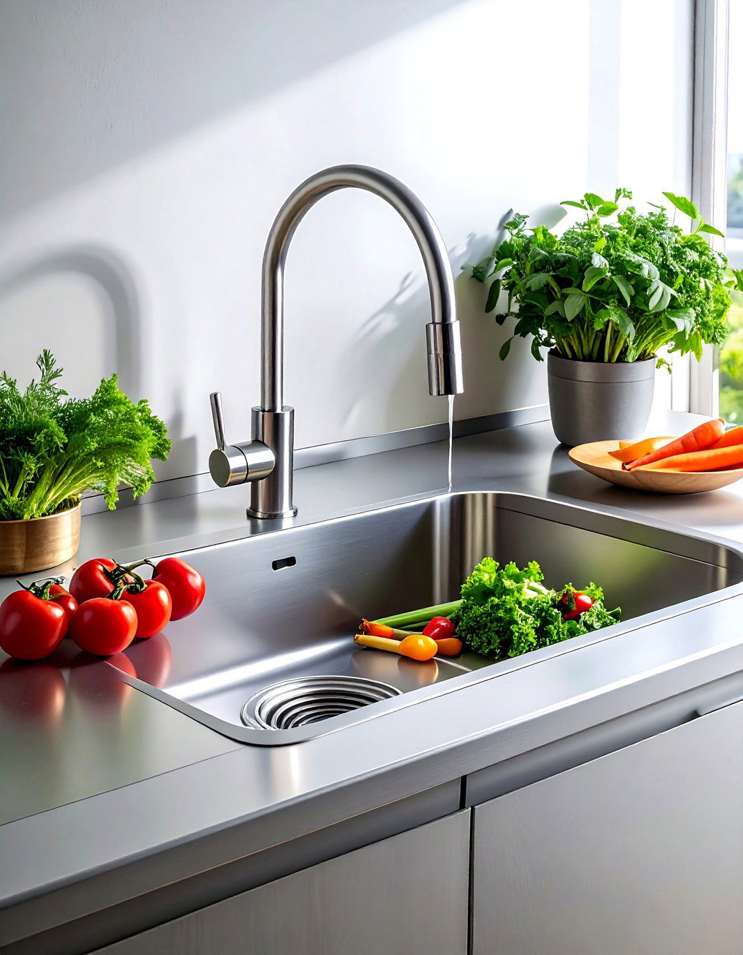 Prep Sink With Pull Out Faucet - 30 prep sink kitchen ideas