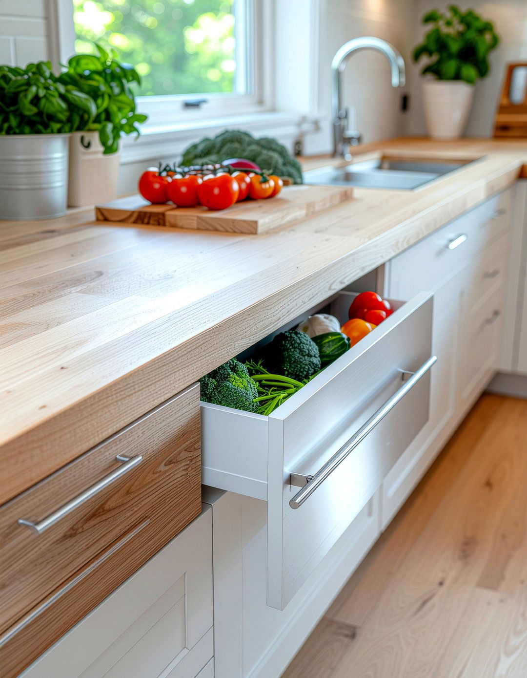 Prep Station Refrigerator Drawer - 30 drawer refrigerator kitchen ideas