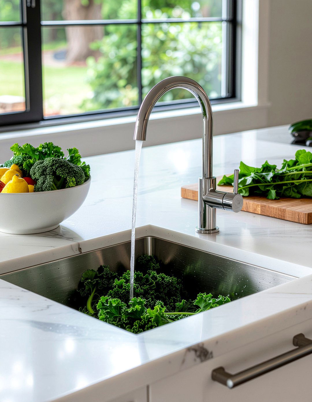 Prep sink - 30 healthy kitchen ideas