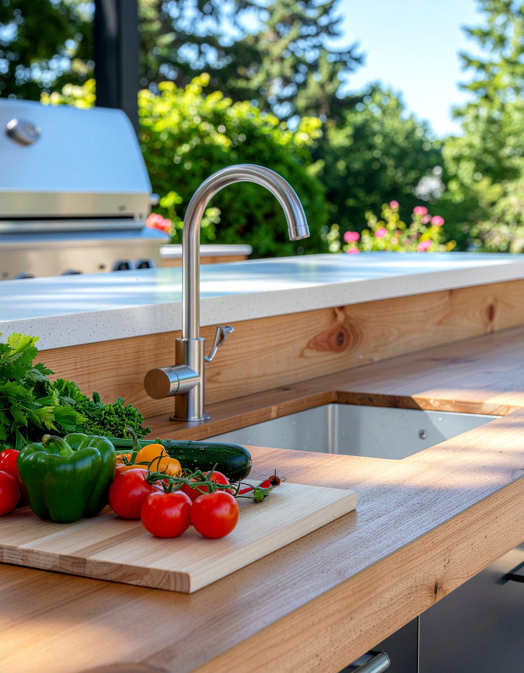 Prep sink for outdoor kitchen - 30 outdoor kitchen sink ideas