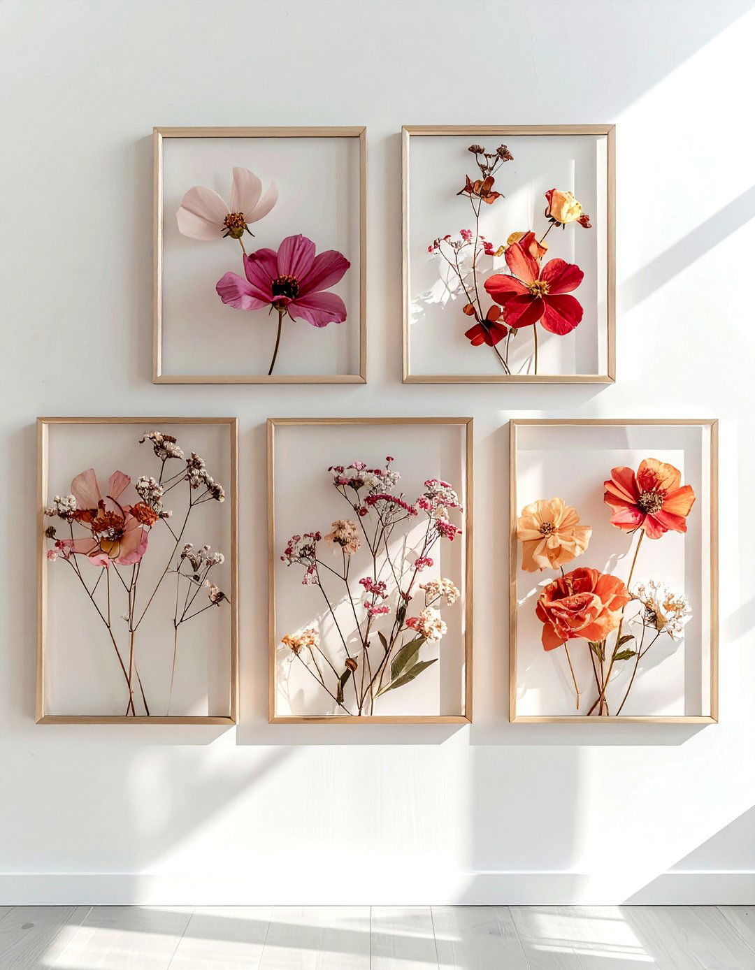 Pressed Flower Frame - 30 glass decor ideas
