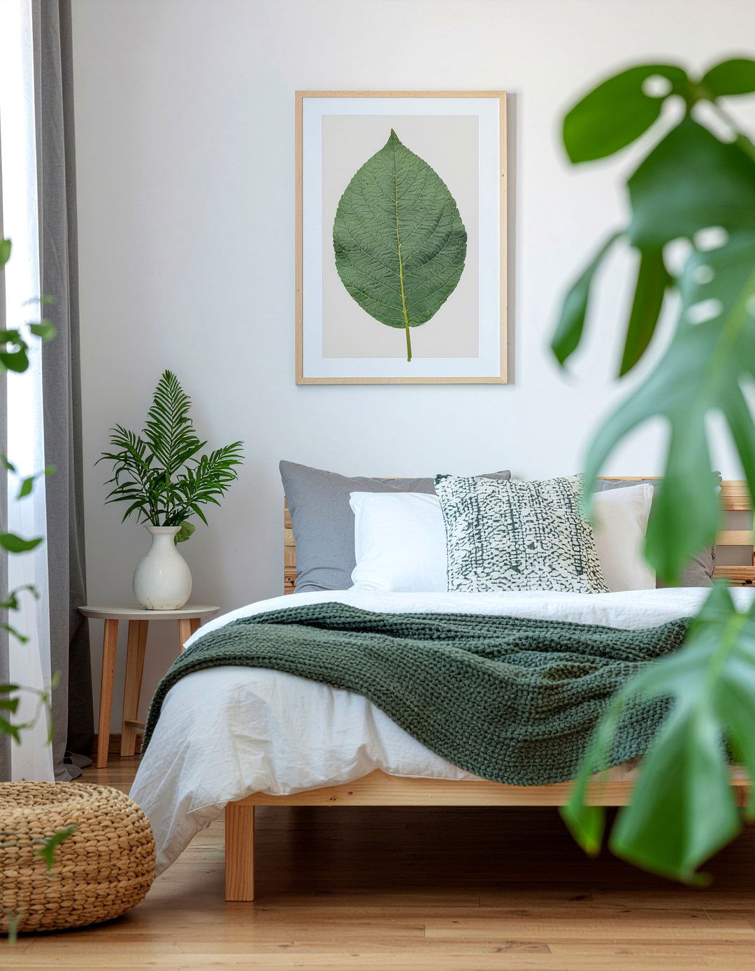Pressed Leaf Frame - 30 light academia bedroom ideas