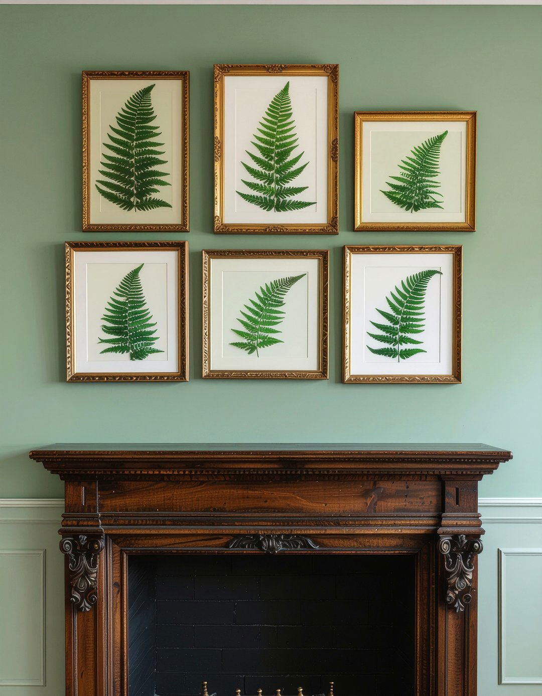 Pressed fern art - 30 fern decor ideas