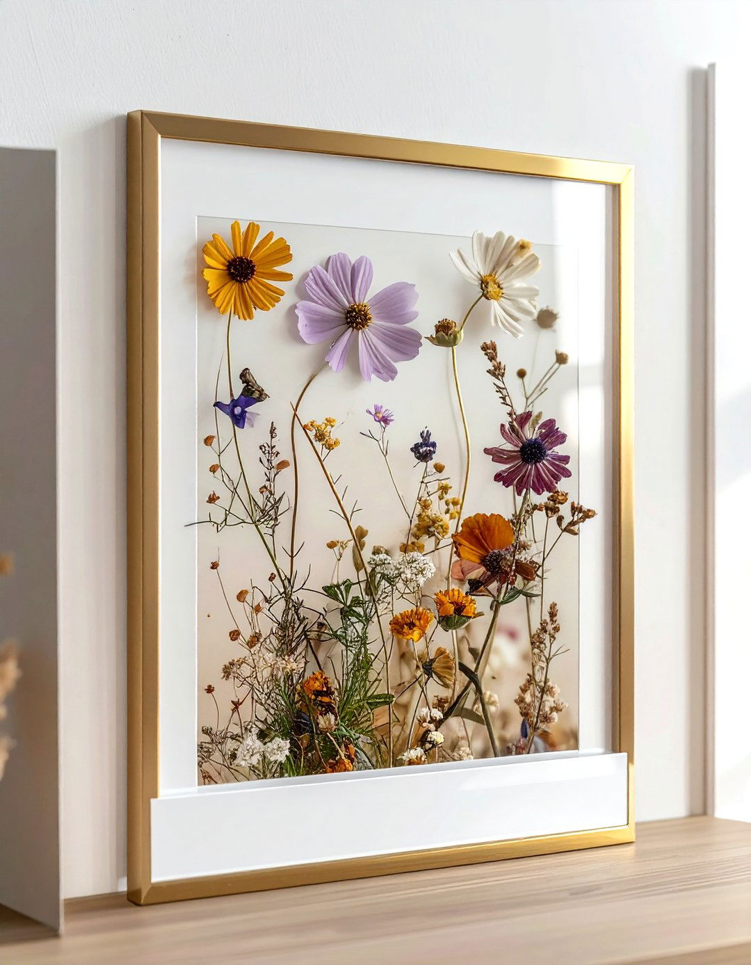 Pressed flower art - 30 memory display ideas