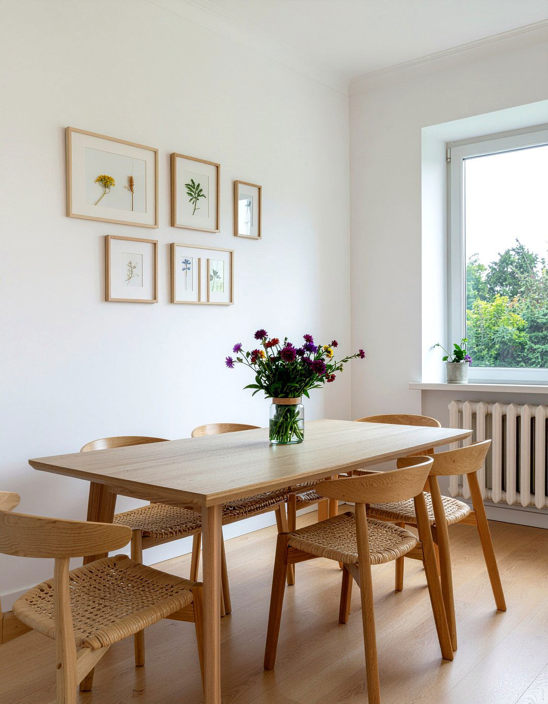 Pressed flower frames - 30 meadow dining room ideas