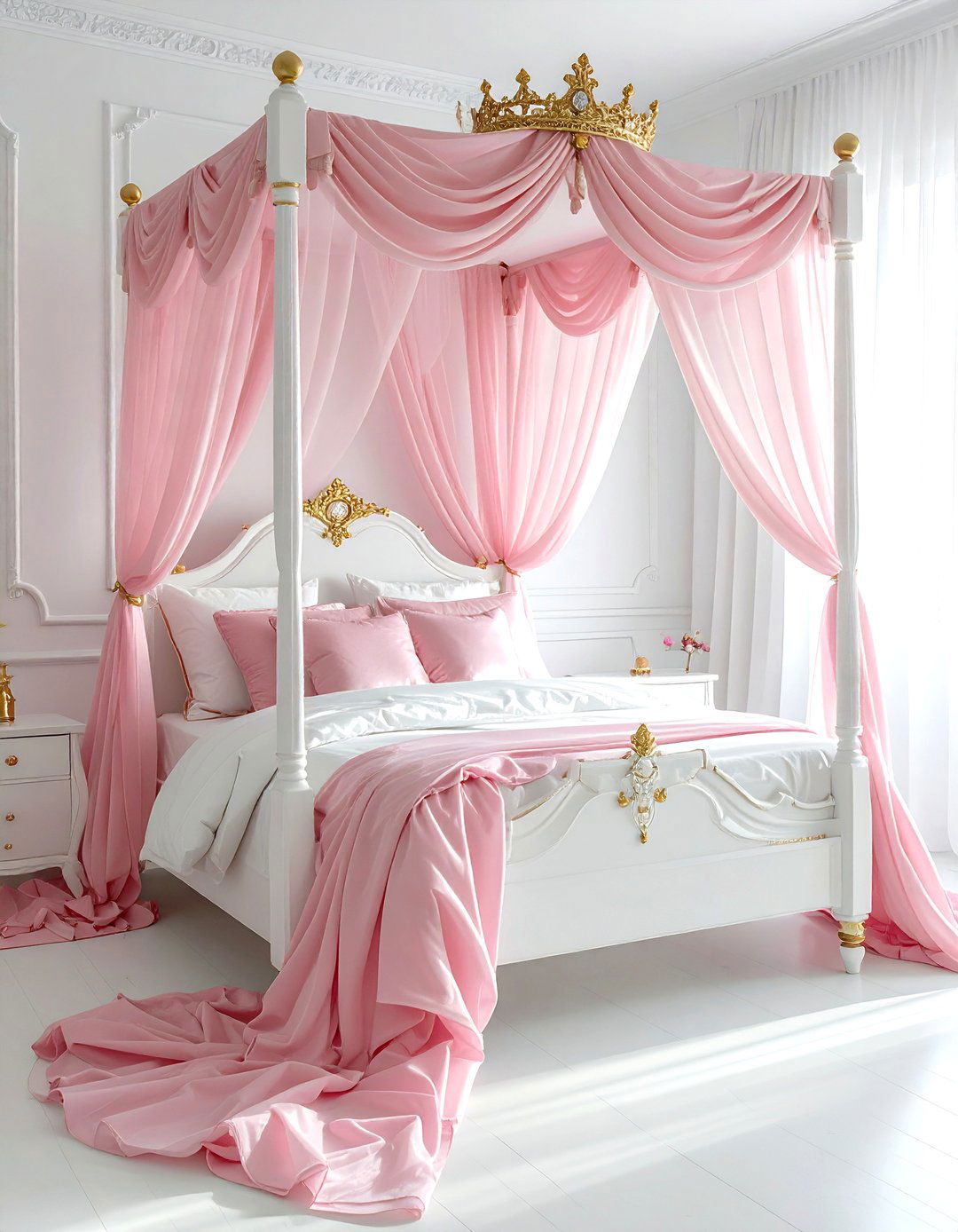 Princess Canopy Bed - 30 kids room decor ideas