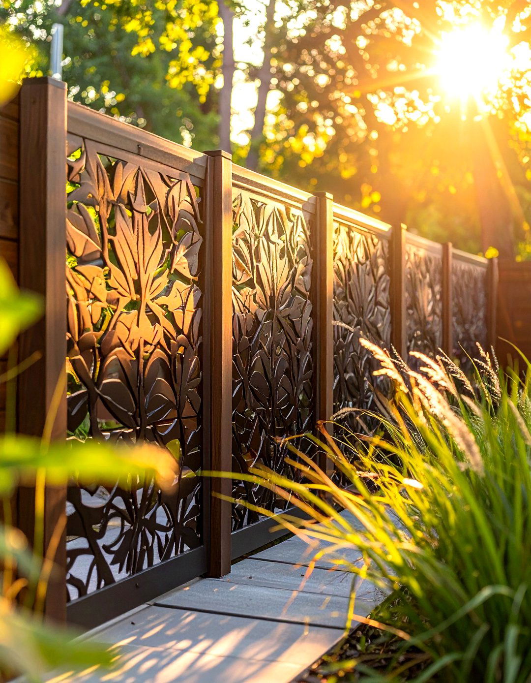 Privacy Fence Screen - 30 backyard decor ideas