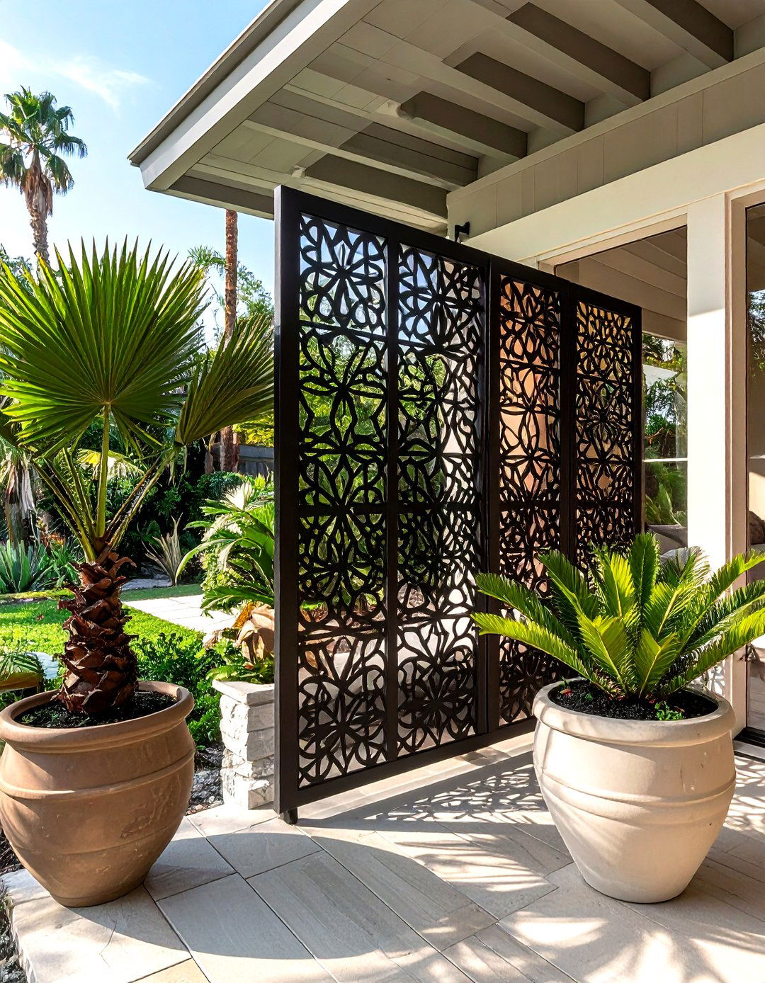 Privacy screen - 30 back porch decor ideas