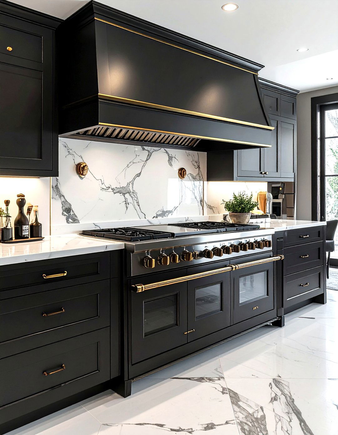 Professional French range cooker - 30 French farmhouse kitchen ideas