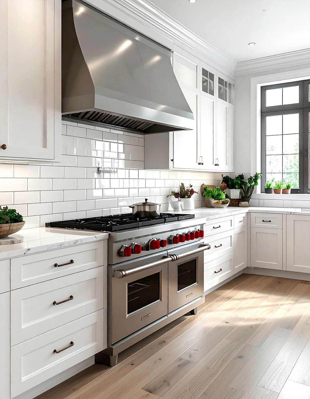 Professional Gas Range - 30 high-end kitchen ideas