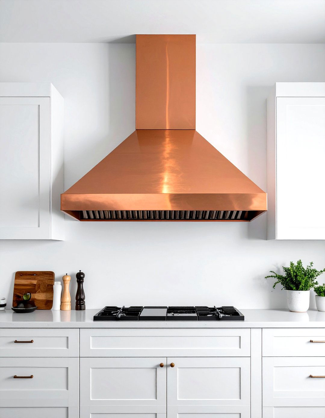 Professional range hood with simple cabinetry - 30 kitchen high-low mixing ideas