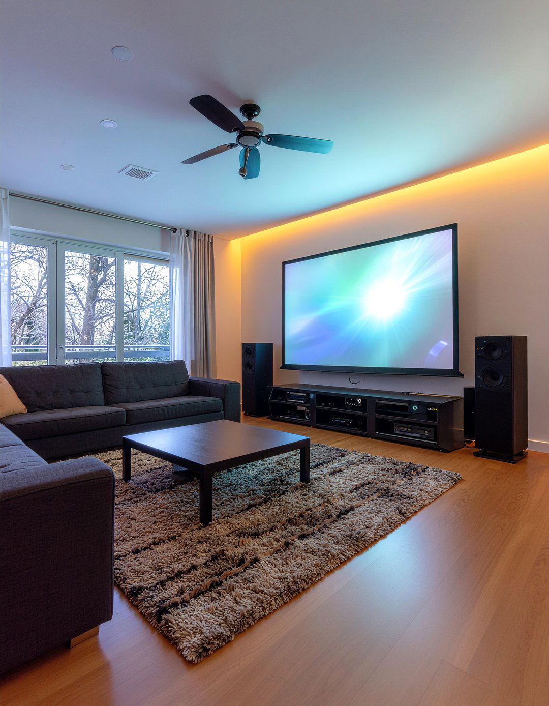 Projector And Surround Sound - 30 living room surround sound ideas