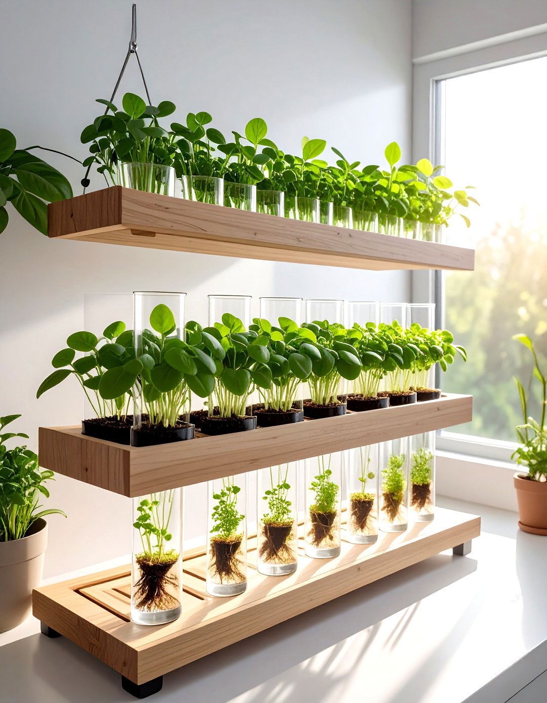 Propagation Station Plant Shelf - 30 living room plant shelves