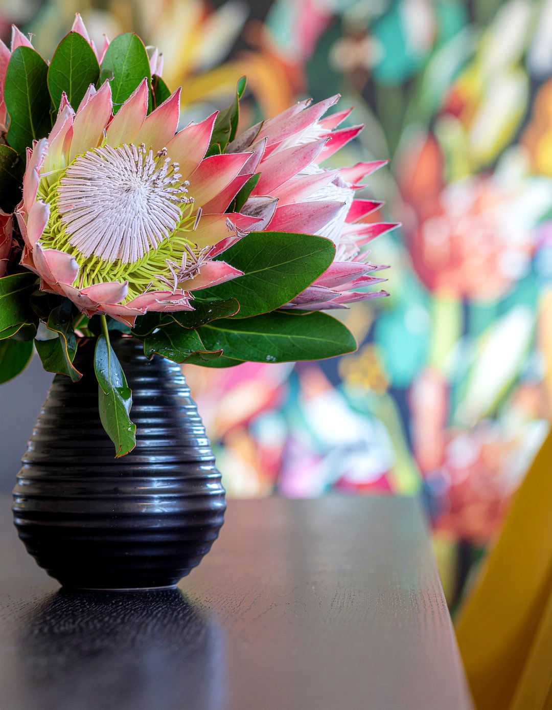 Protea Tropical Arrangement - 30 dining room faux flower ideas