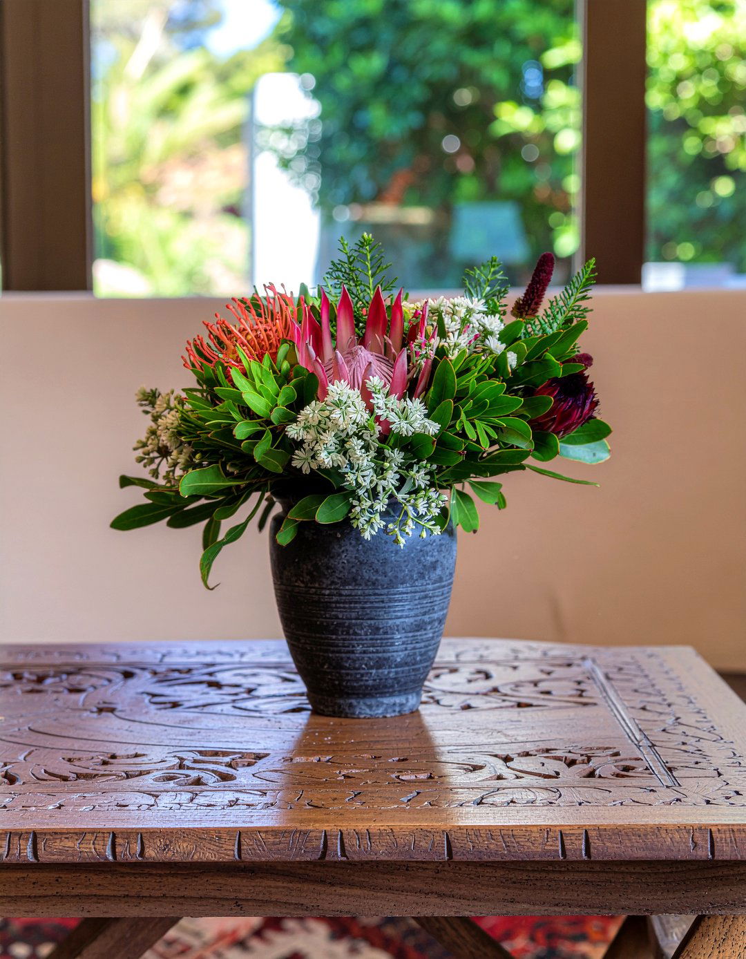 Protea floral display - 30 living room flower arrangements