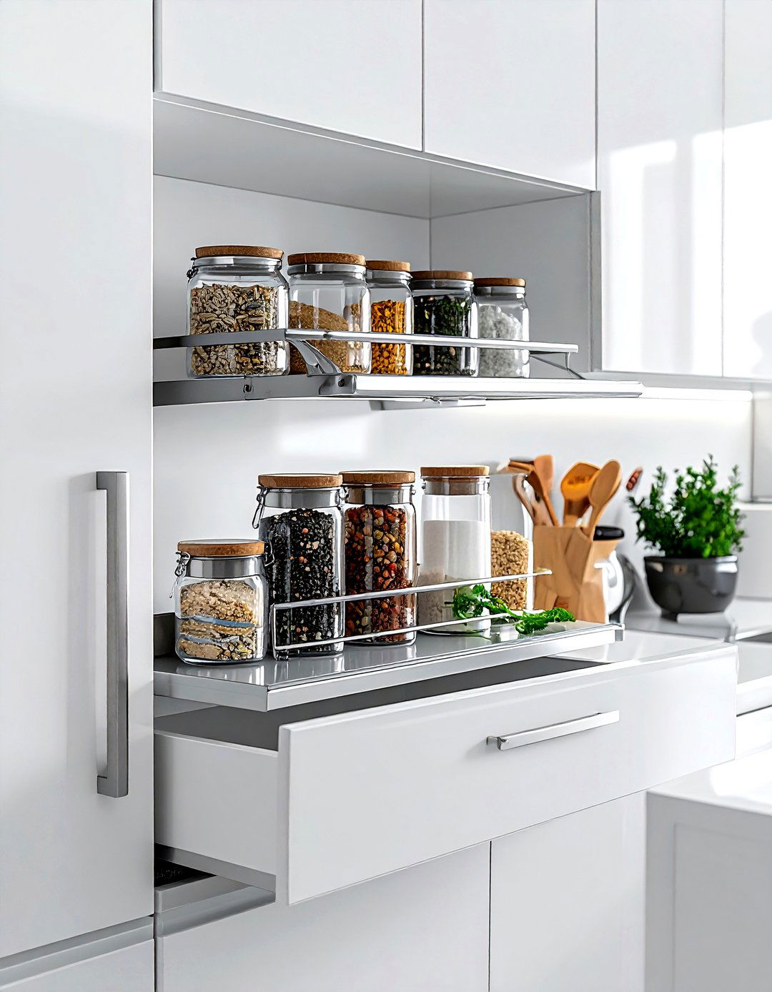 30 Kitchen Vertical Storage Ideas to Save Your Counter Space