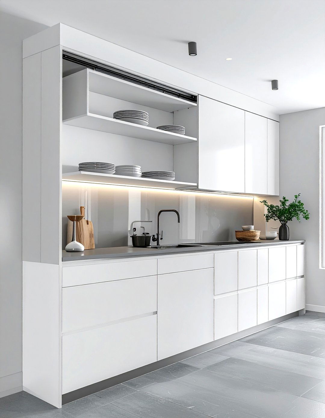 Pull Down Wall Cabinet - 30 kitchen wall storage ideas