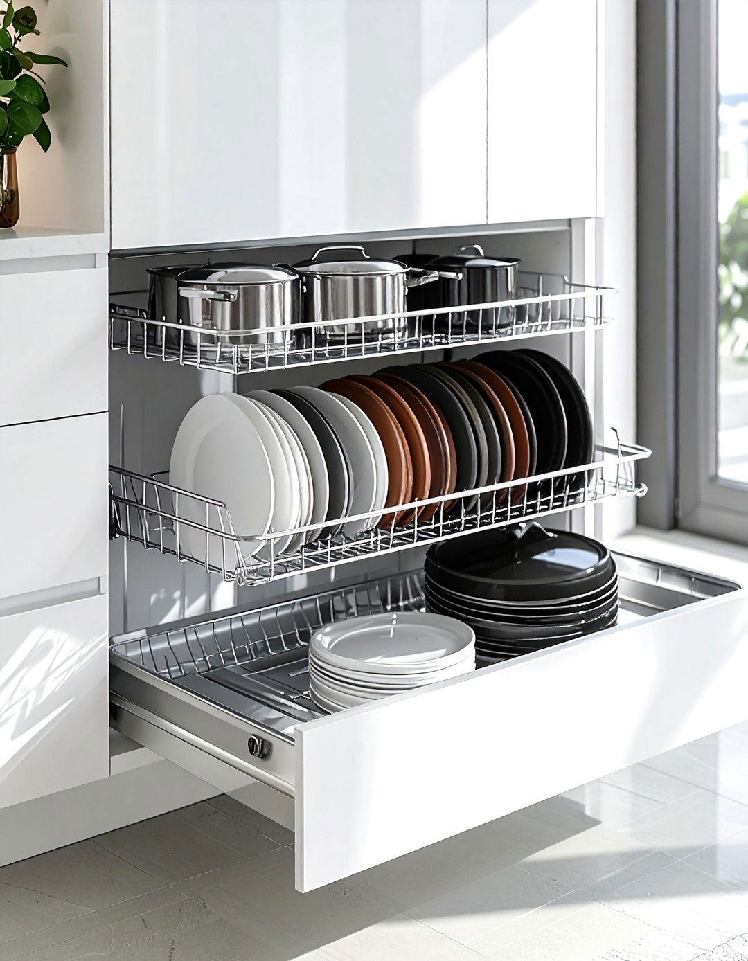 Pull Out Cabinet Organizer - 30 lid organizer kitchen ideas