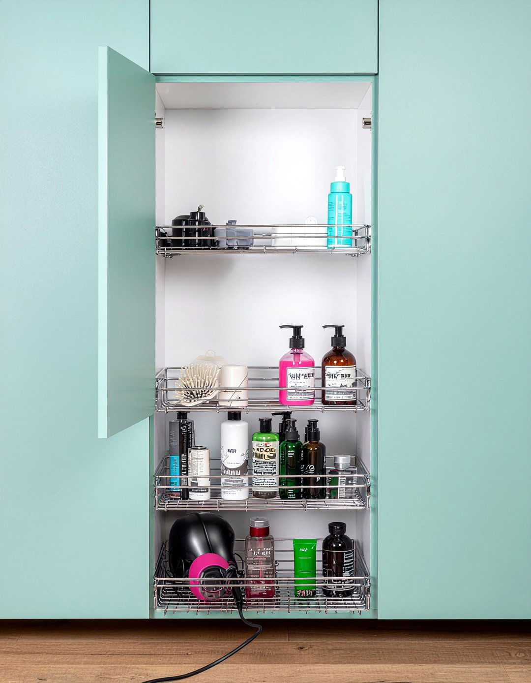 Pull Out Cabinet Organizer - 30 bathroom cabinet ideas