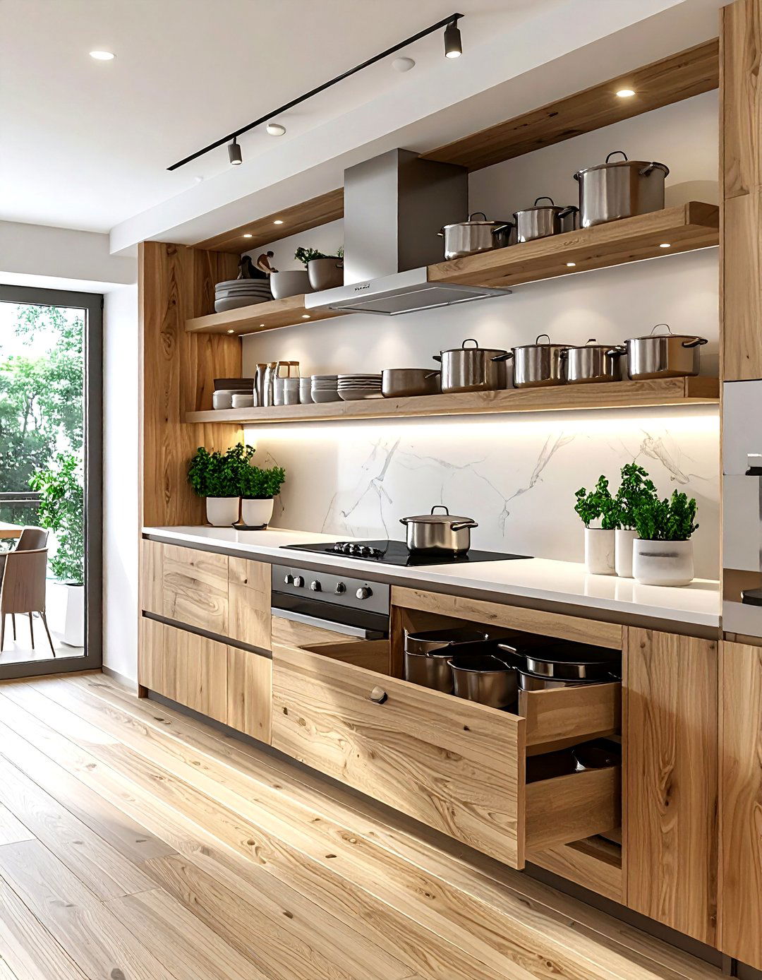 Pull Out Cabinet Shelves - 30 senior friendly kitchen ideas