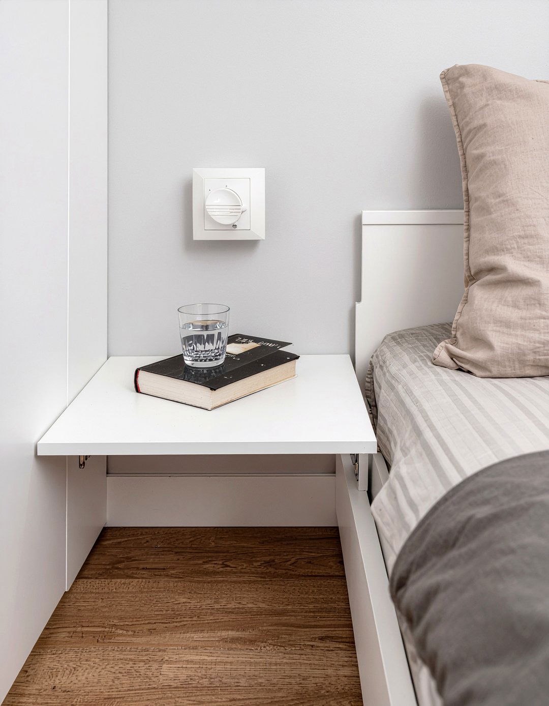 Pull Out Nightstand - 30 bedroom hidden storage ideas