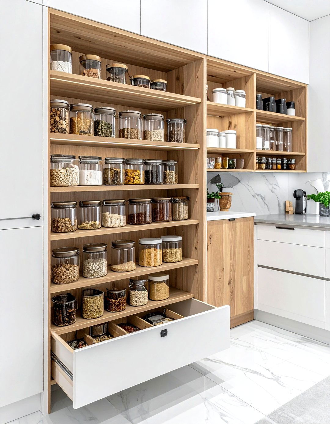 Pull Out Pantry - 30 kitchen workflow ideas