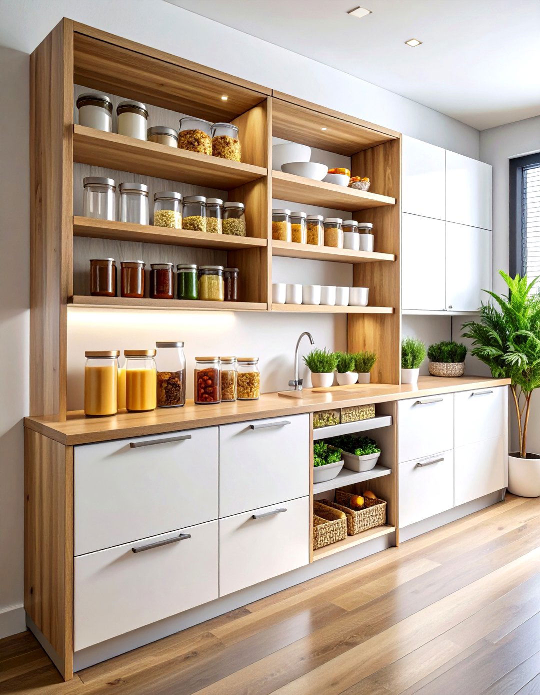 Pull Out Pantry Cabinet - 30 kitchen storage ideas