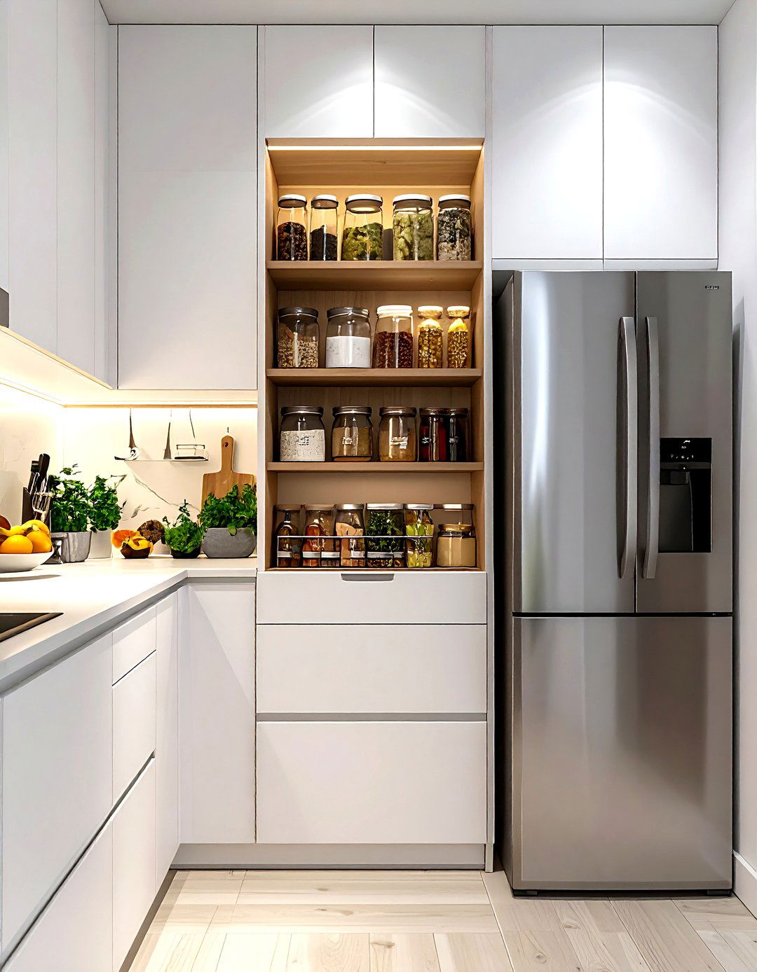 Pull Out Pantry Narrow Kitchen - 30 narrow kitchen ideas