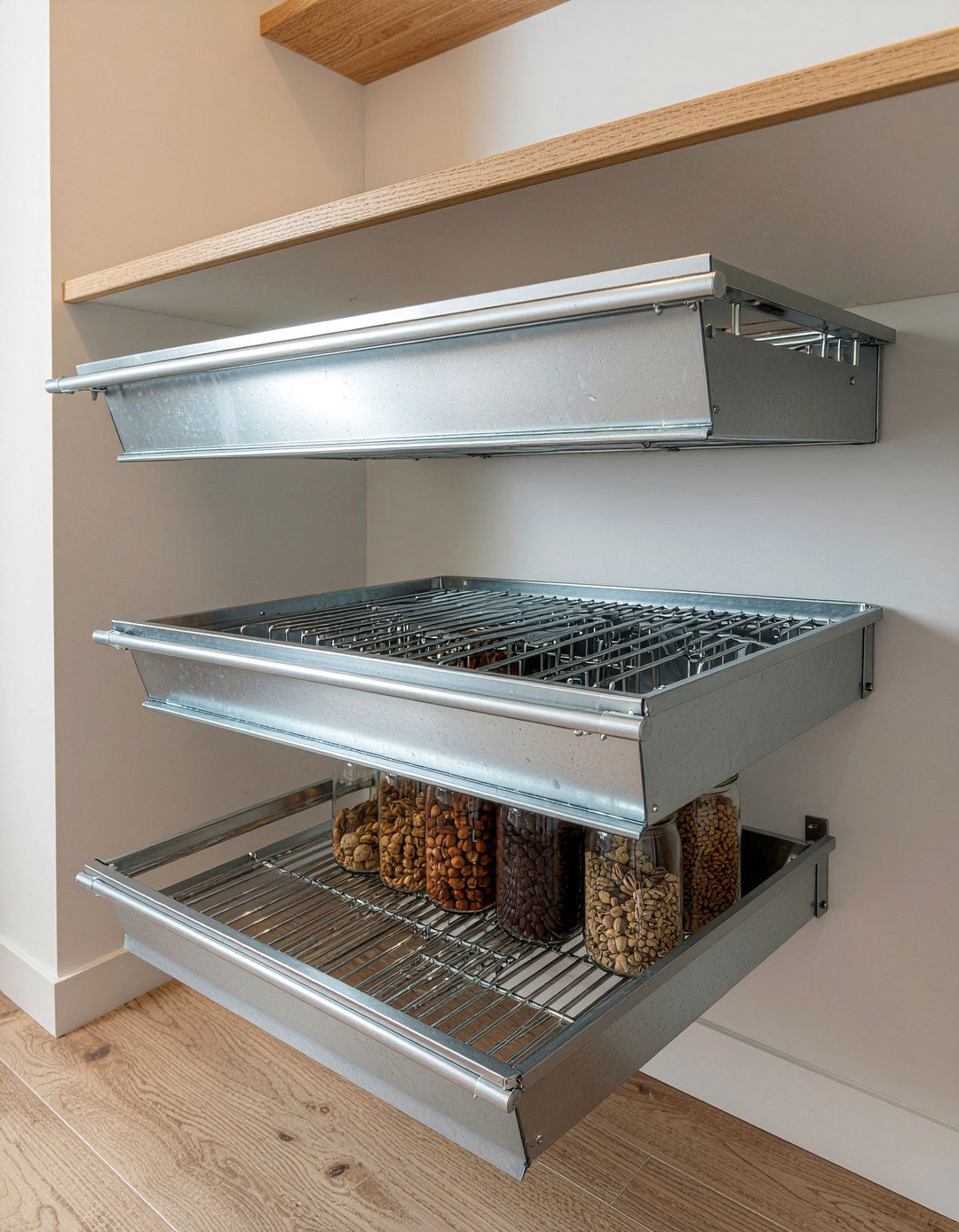 Pull Out Pantry Shelves - 30 modern kitchen ideas